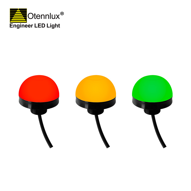 Otennlux O70 24v 70mm 3colors led إشارة ضوء الاحترار